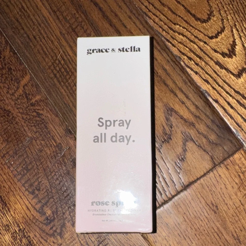 NWT Grace & Stella Pink Rose All Day Facial Spray Size 240 ml /8.11 fl.oz.